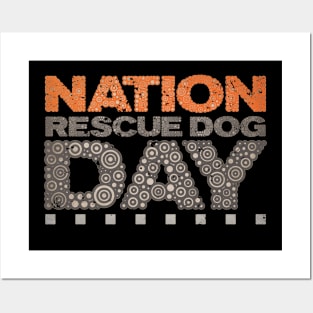 RESCUE DOG DAY Posters and Art